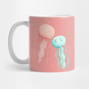 Jellyfish Mom And Baby Mug